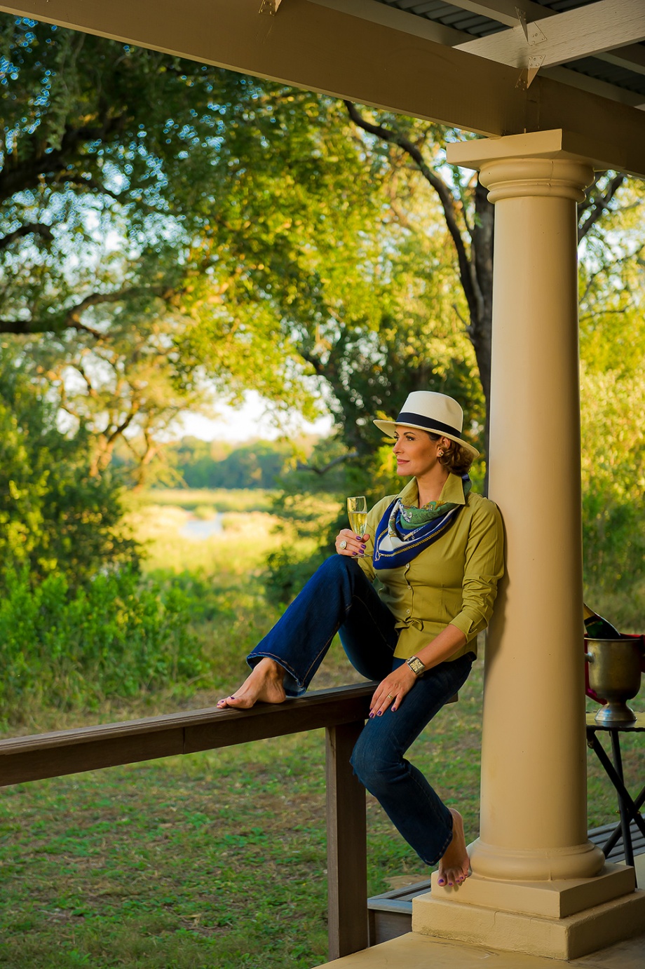 Patricia Naves para Caras  Julio de 2010 Mala Mala Kruger Park