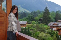 Angelita Feijó para Caras Gstaad Suiza Junio de 2008
