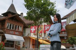 Angelita Feijó para Caras Gstaad Suiza Junio de 2008
